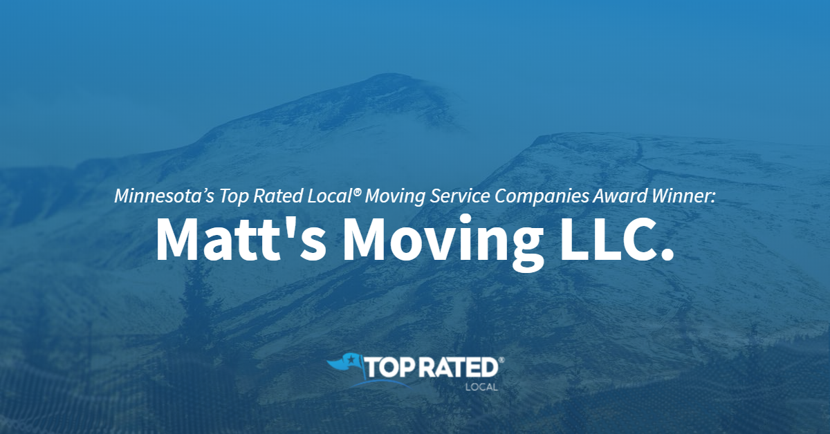 Minnesota’s Top Rated Local® Moving Service Companies Award Winner
